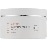 Диски для обличчя змочені лосьйоном / Acnox Daily Balancing Pads / Holy Land