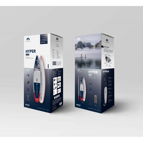 Надувная SUP доска Aqua Marina Hyper Navy Touring 12.6 iSUP (BT-23HY02)