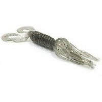 Силікон Big Bite Baits Double Tail Skirted Grub 5" Smoke PPR 8 шт (1838.01.11)