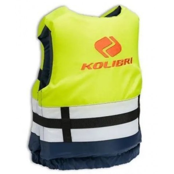 Жилет страховочный Kolibri 110-130 кг (желтый/белый/синий) 34.005.50