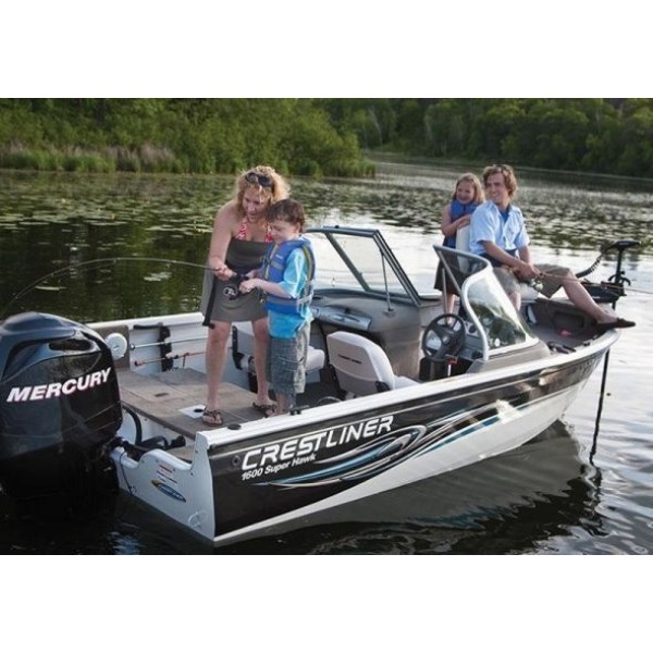Алюминиевая лодка Crestliner Super Hawk 1600, Mercury F60ELPTBF