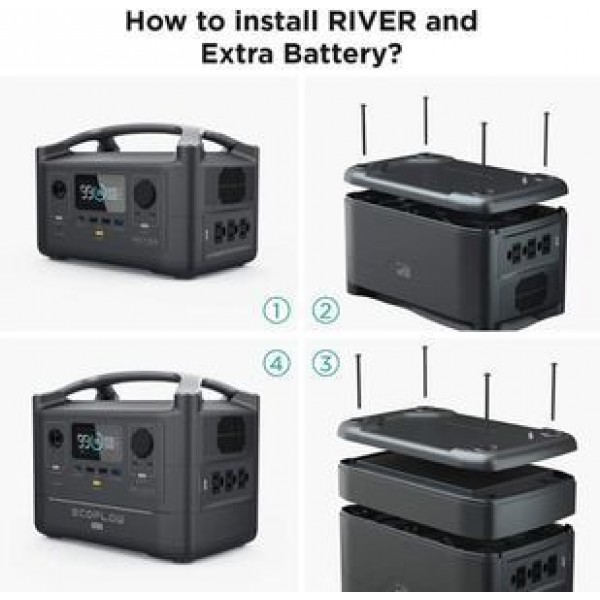 Дополнительная батарея EcoFlow RIVER Extra Battery (288 Вт·ч)