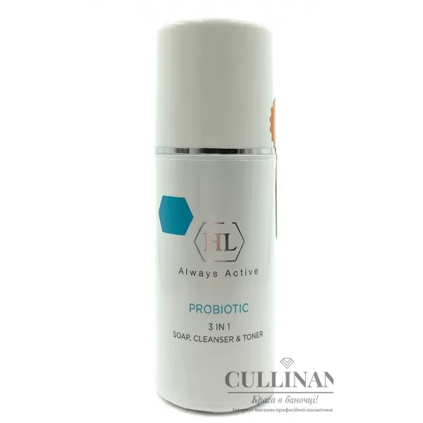 Очиститель 3 в 1 / PROBIOTIC 3 in 1. SOAP, CLEANSER & TONER / Holy Land