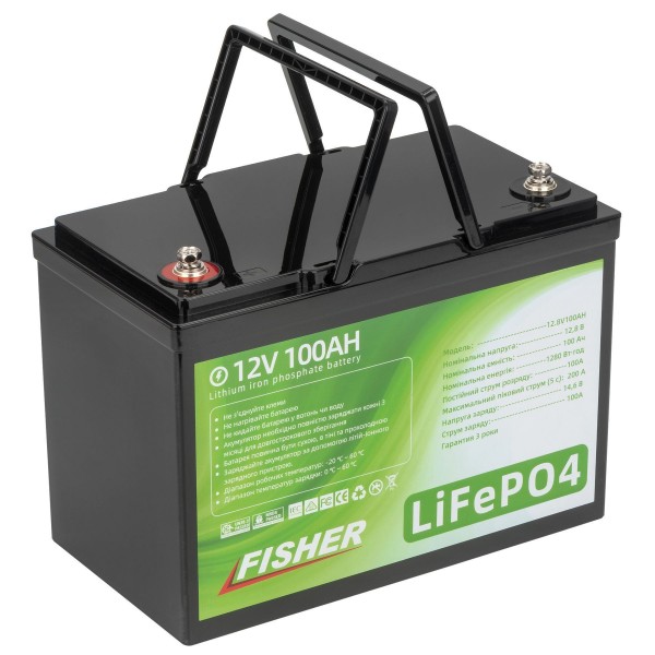 Литий-ферумный аккумулятор Fisher LIFEPO4 12V 100Ah