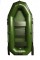 Надувная лодка Adventure Scout S-250T (зеленая)